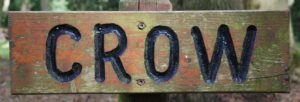 Crow campsite sign